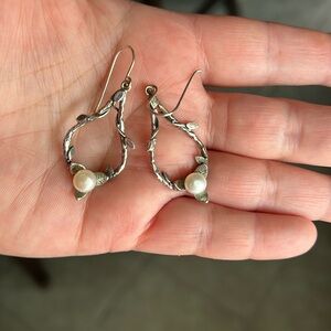 Or Paz pearl dangle earrings